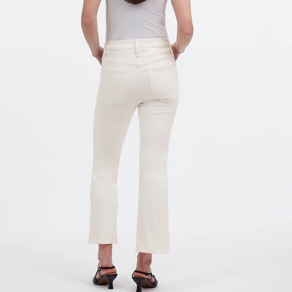 Madewell Petite Kick Out White Crop Jeans Size 26P - Picture 4 of 6